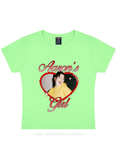 Custom Aarons Girl Y2K Valentine's Day Baby Tee Cherrykitten