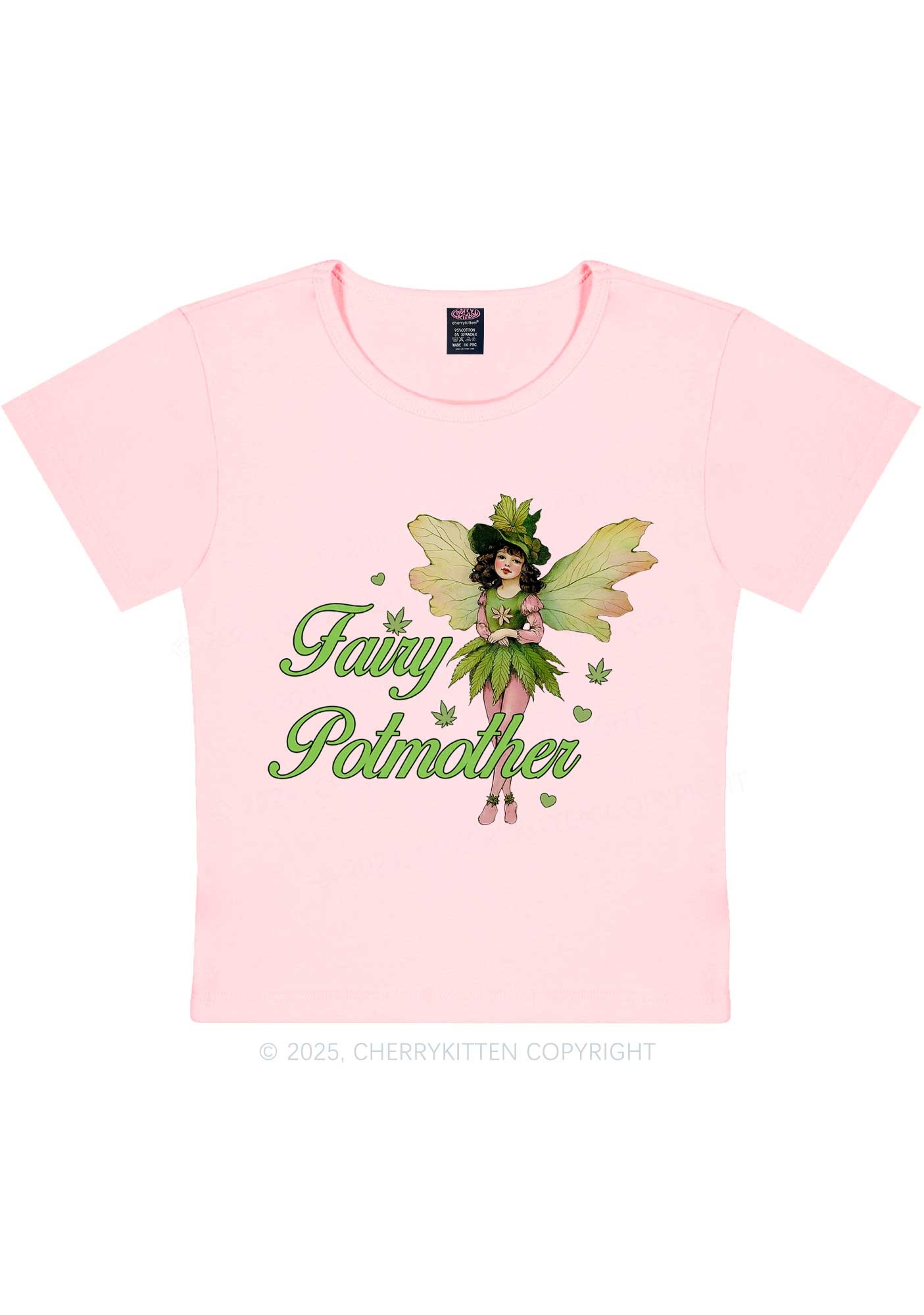 Fairy Potmother Y2K Baby Tee Cherrykitten