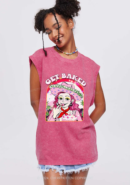 Get Baked Y2K Washed Tank Cherrykitten