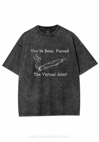 The Virtual Joint Y2K Washed Tee Cherrykitten