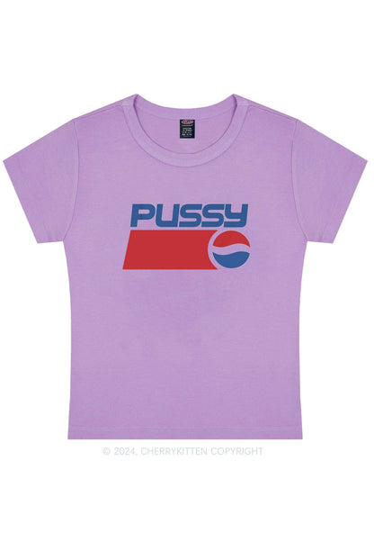 Red Blue Puxxy Y2K Baby Tee Cherrykitten