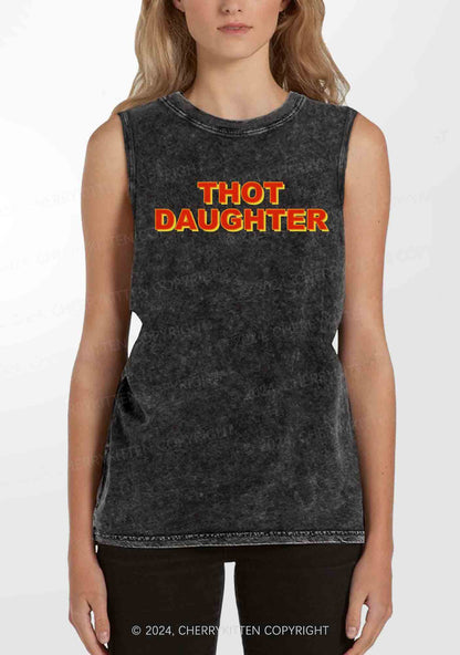 Thot Daughter Y2K Washed Tank Cherrykitten