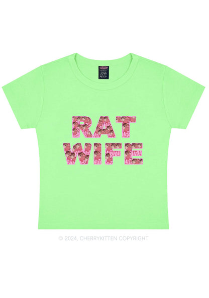 Rat Wife Y2K Baby Tee Cherrykitten