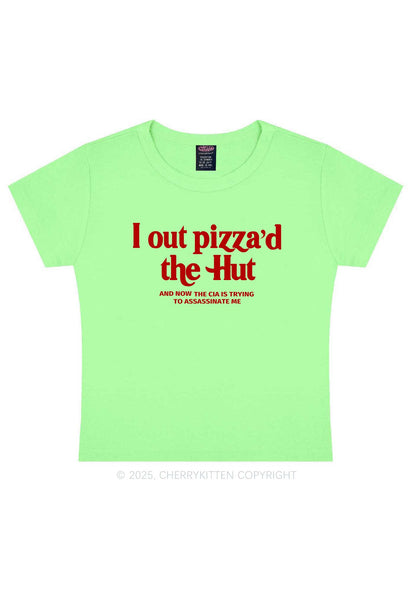 Out Pizzad The Hut Y2K Baby Tee Cherrykitten