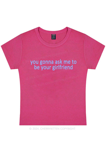 Be Your Girlfriend Y2K Baby Tee Cherrykitten