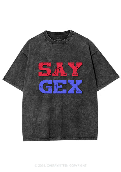 Say Gex Y2K Washed Tee Cherrykitten