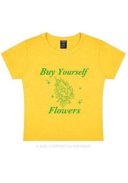 Buy Yourself Flowers Y2K Baby Tee Cherrykitten