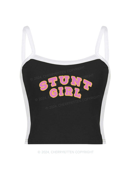 Stunt Girl Y2K Color Block Crop Cami Top Cherrykitten