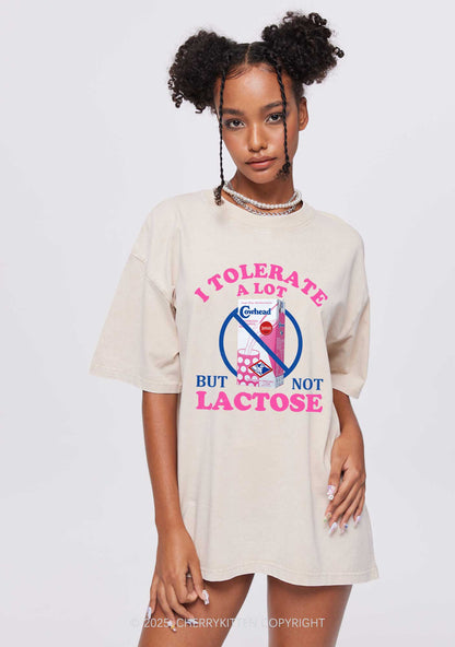 Dont Tolerate Lactose Y2K Washed Tee Cherrykitten