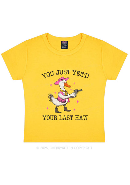 You Just Yeed Goose Y2K Baby Tee Cherrykitten