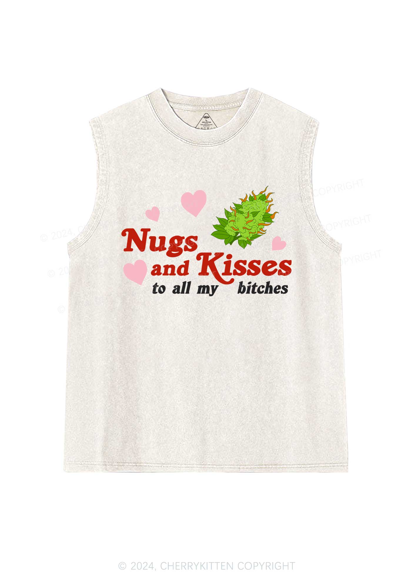 Nxgs And Kisses Y2K Washed Tank Cherrykitten