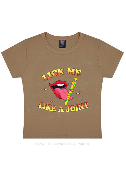 Lick Me Like A Joint Y2K Baby Tee Cherrykitten