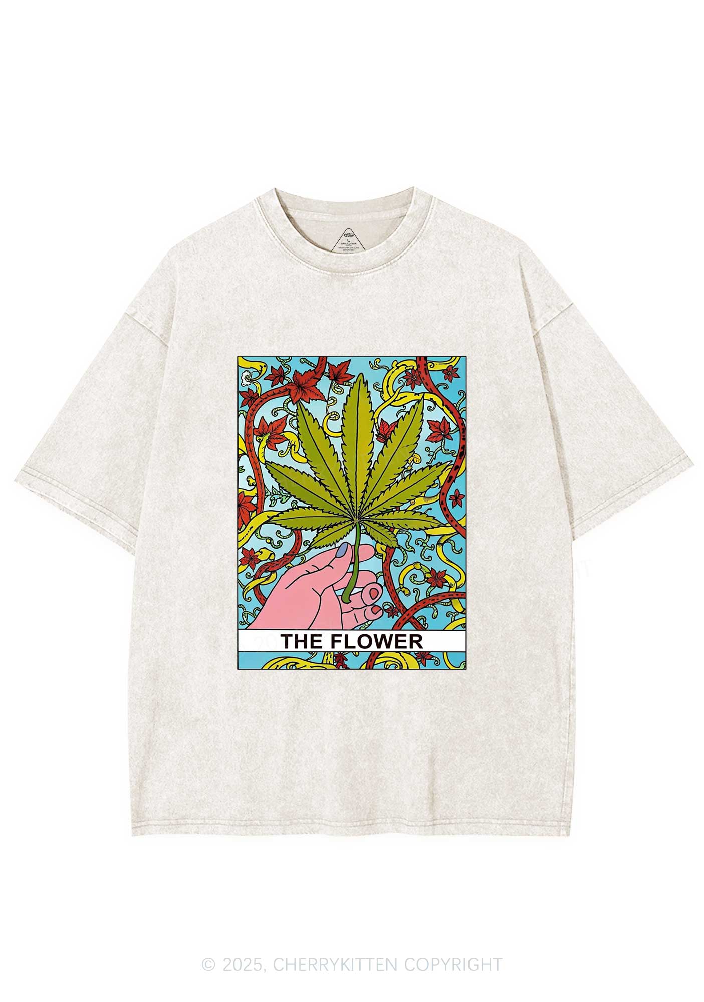 The Flower Y2K Washed Tee Cherrykitten