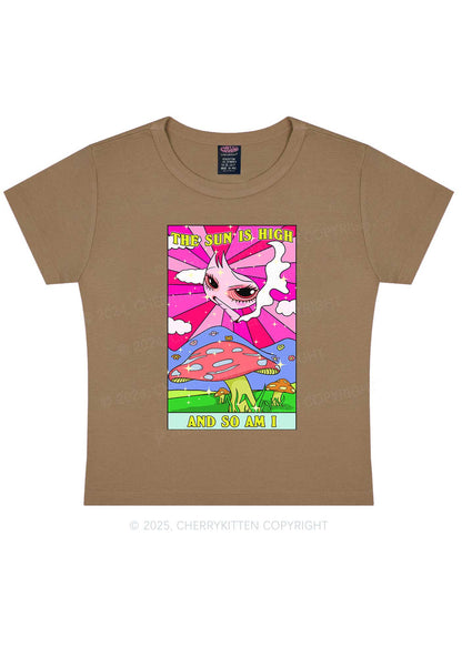 The Sun Is High Y2K Baby Tee Cherrykitten