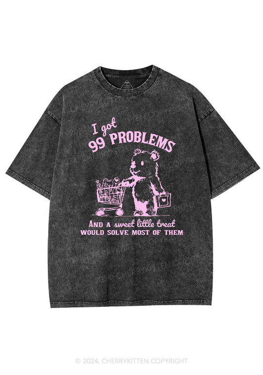 Ninety-nine Poblems Y2K Washed Tee Cherrykitten