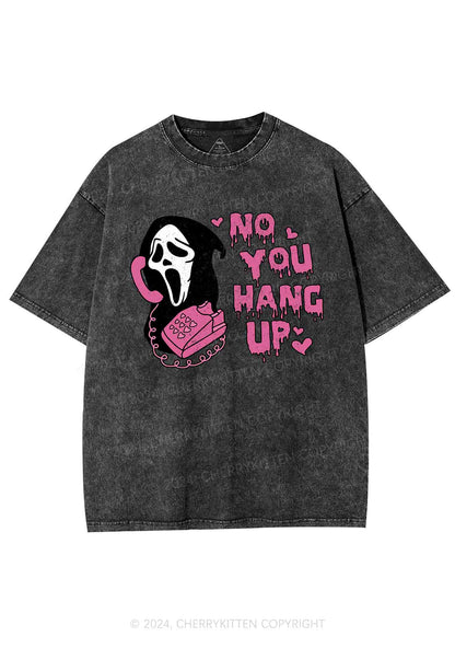 Halloween No You Hang Up Y2K Washed Tee Cherrykitten