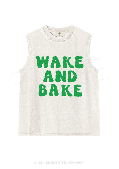 Wake And Bake Y2K Washed Tank Cherrykitten