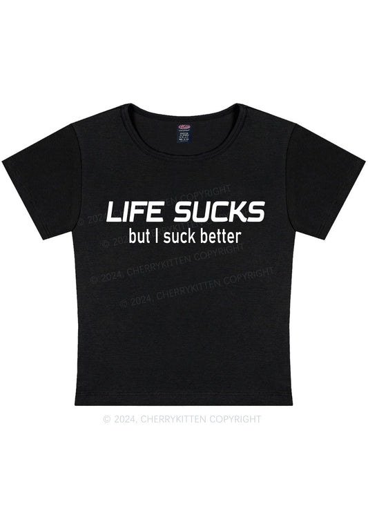 Life Sucks Y2K Baby Tee Cherrykitten