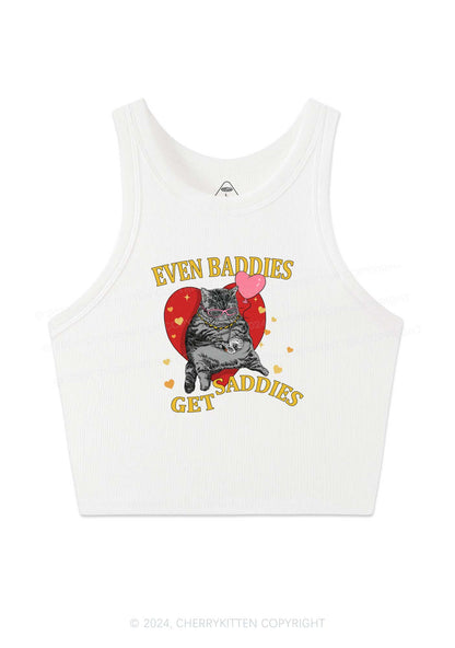 Heart Balloon Kitten Y2K Valentine's Day Crop Tank Top Cherrykitten