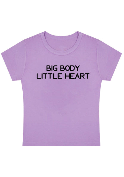 Curvy Big Body Little Heart Baby Tee