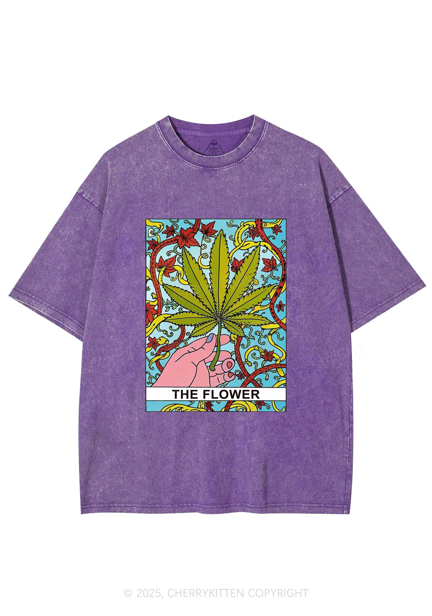 The Flower Y2K Washed Tee Cherrykitten