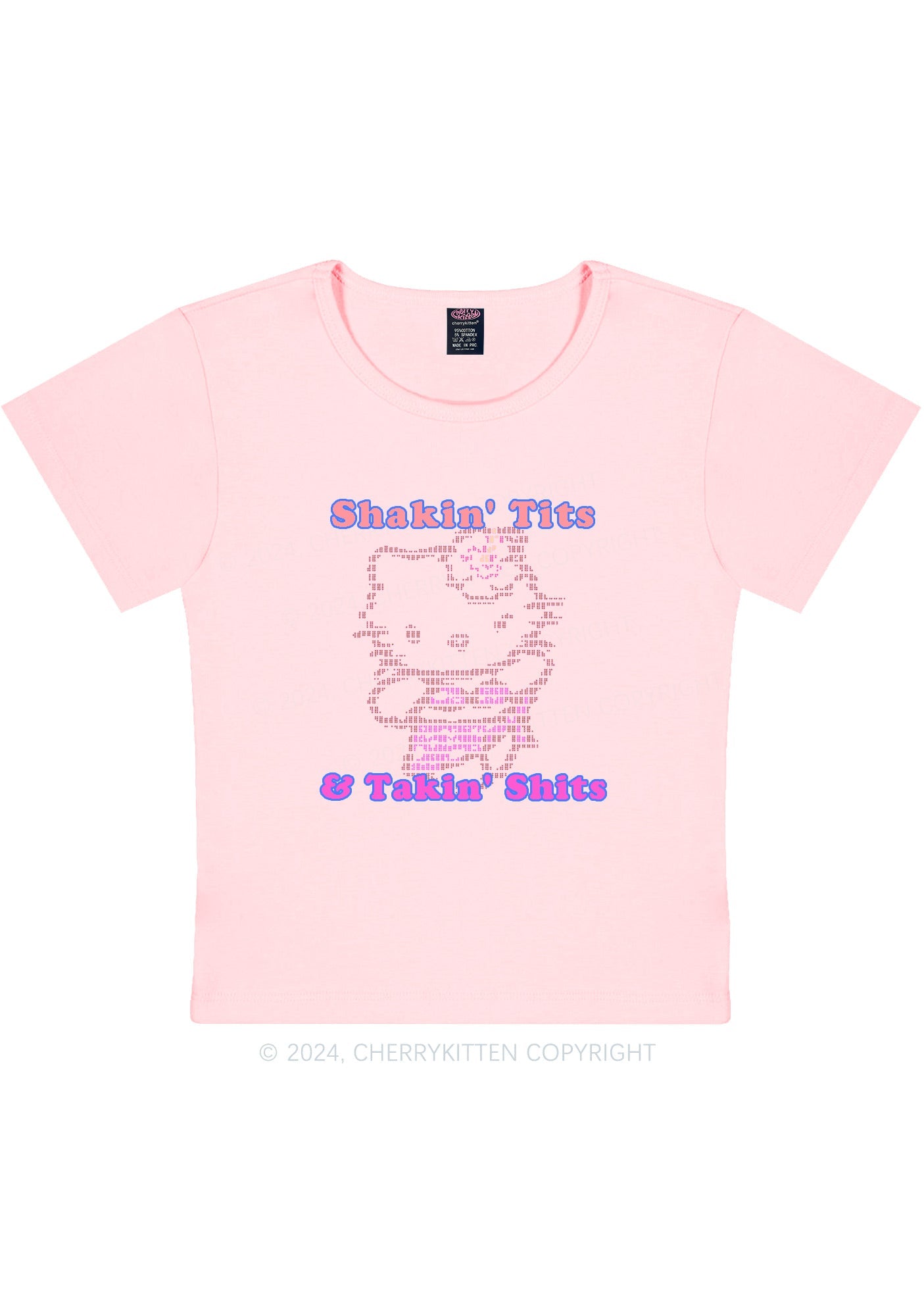 Shakin Txts Y2K Baby Tee Cherrykitten