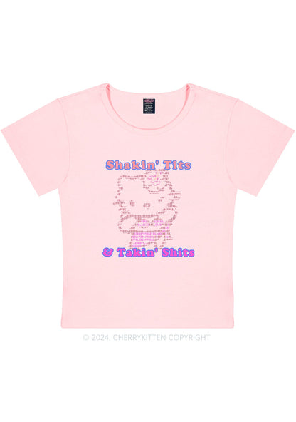 Shakin Txts Y2K Baby Tee Cherrykitten