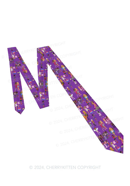 Purple Fairy Girls Y2K Necktie Cherrykitten