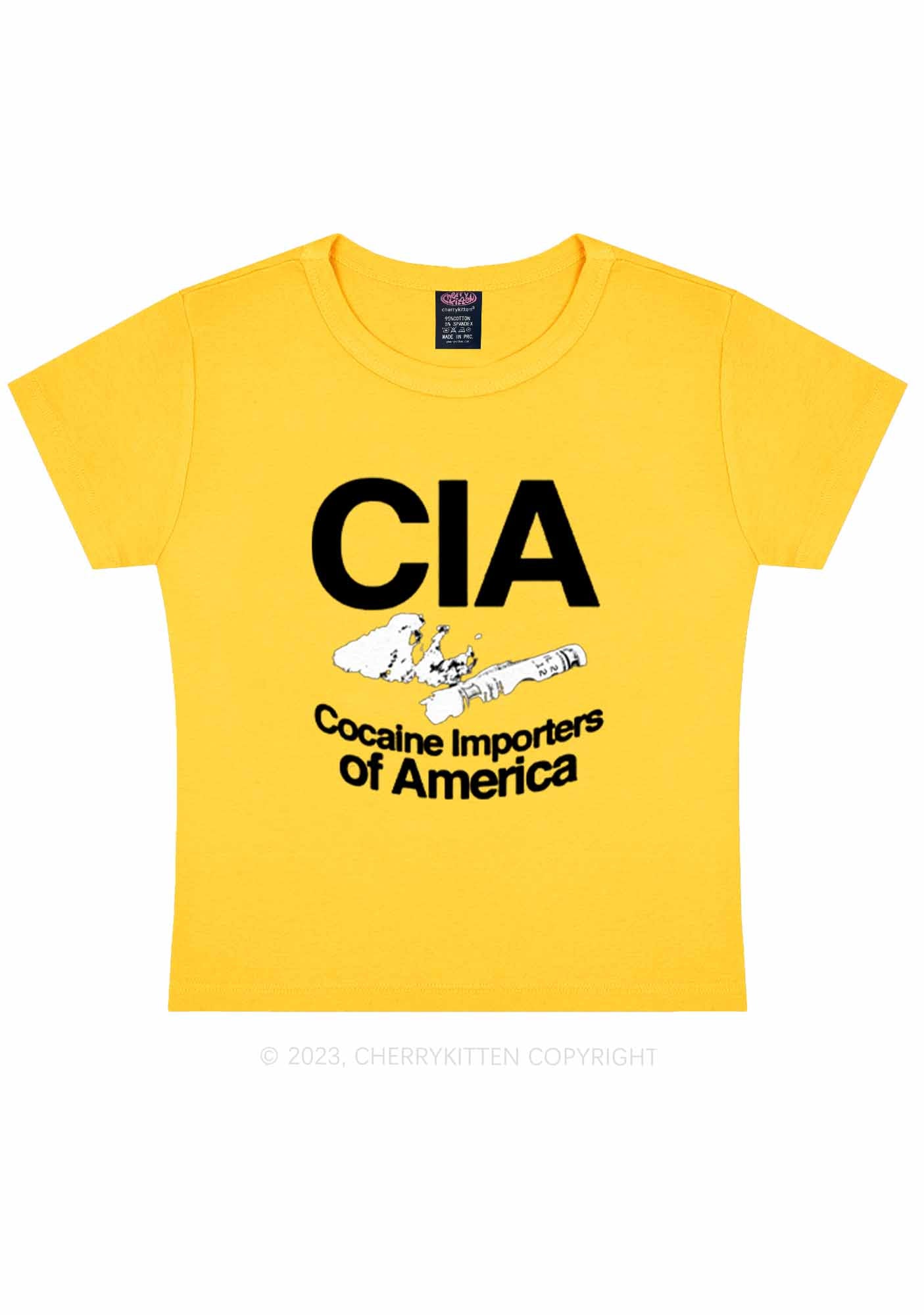 CIA Cola Importers Of America Y2K Baby Tee Cherrykitten