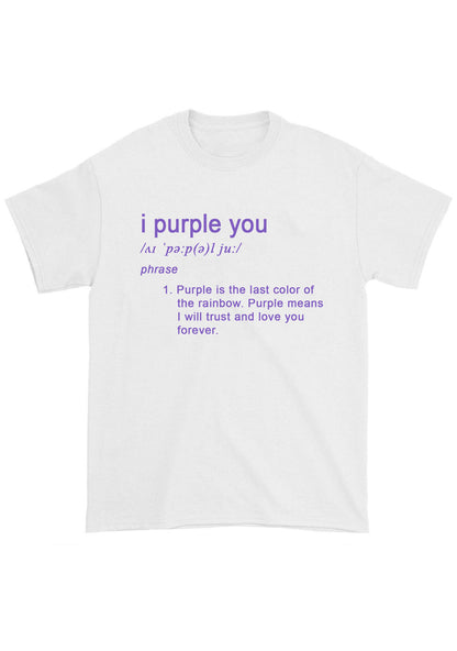 I Purple You Meaning Bangtan Kpop Chunky Shirt