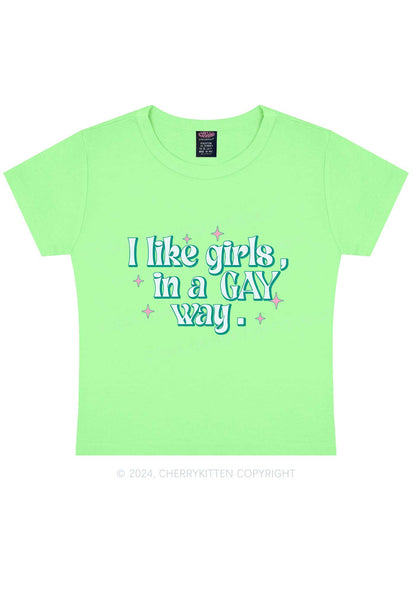 Like Girls In Gay Way Y2K Baby Tee Cherrykitten