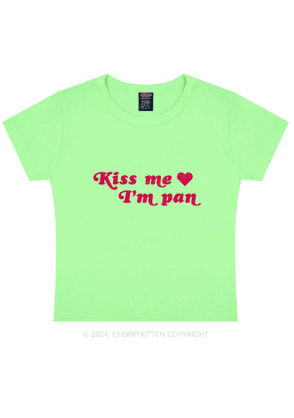 Kiss Me I’m Pan Y2K Baby Tee Cherrykitten