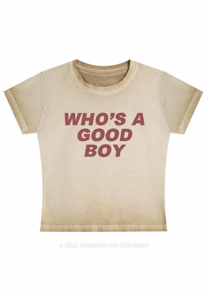 Who's A Good Boy Y2K Vintage Classic Tee Cherrykitten