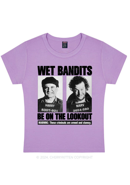 Christmas Wet Bandits Y2K Baby Tee Cherrykitten