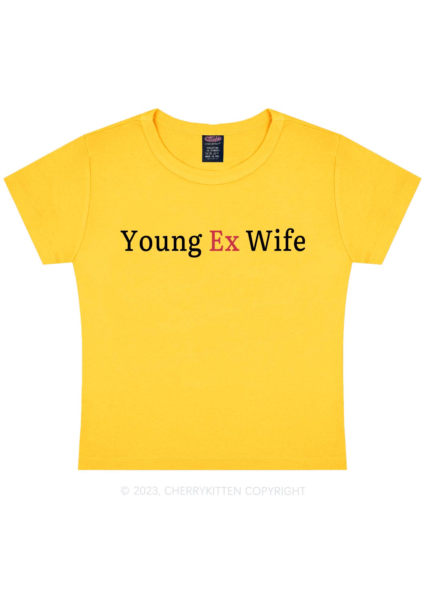 Young Ex Wife Y2K Baby Tee Cherrykitten