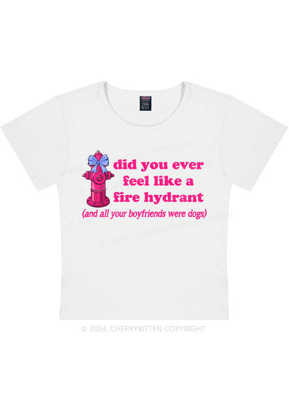 Fire Hydrant Y2K Baby Tee Cherrykitten