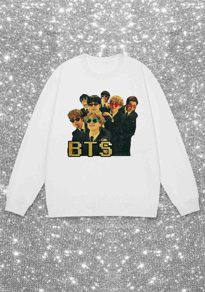 Vintage Bangtan Boys Kpop Y2K Sweatshirt Cherrykitten