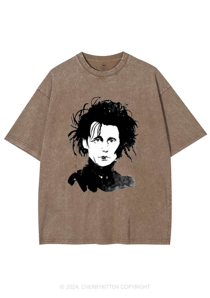 Halloween Edward Y2K Washed Tee Cherrykitten