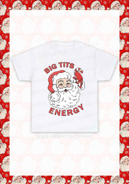 Big Santa Energy Christmas Y2K Chunky Shirt Cherrykitten