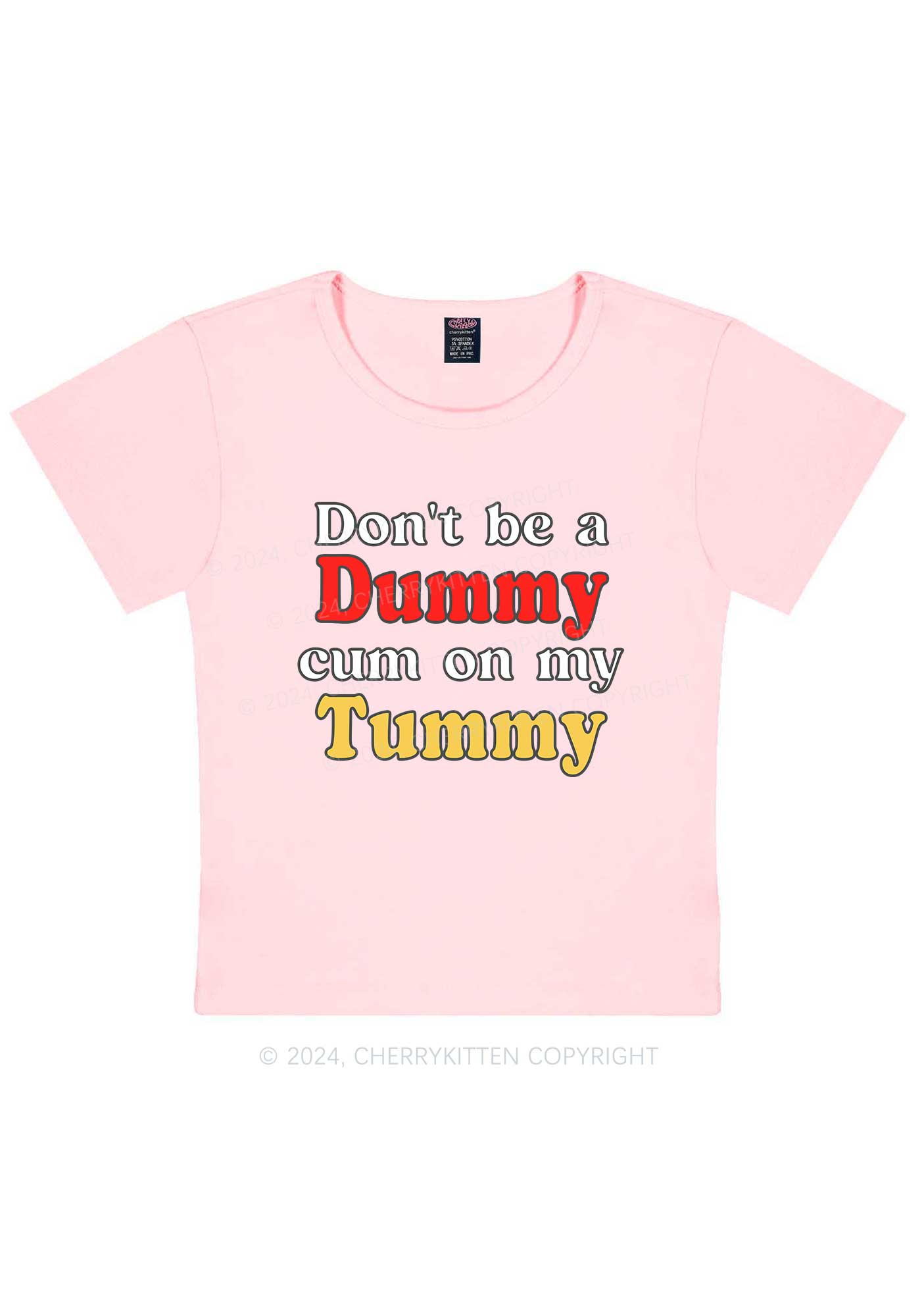 Dont Be A Dummy Y2K Baby Tee Cherrykitten