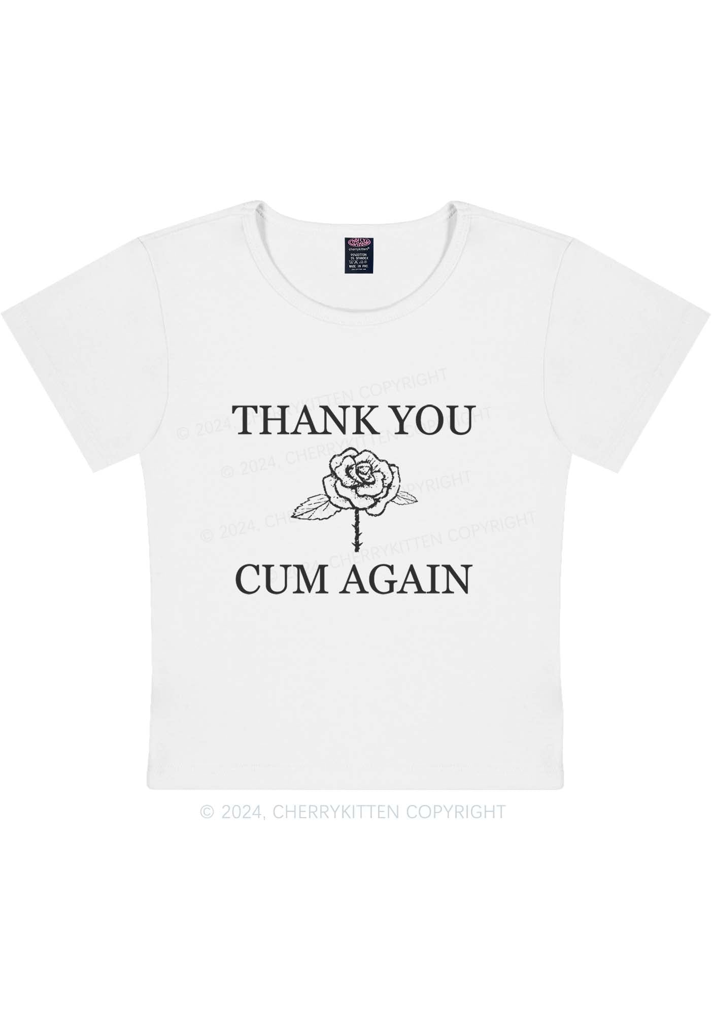 Curvy Come Again Y2K Baby Tee Cherrykitten