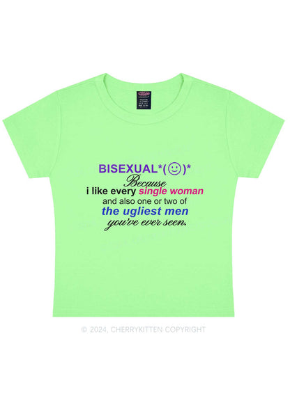 Bisexual Women Y2K Baby Tee Cherrykitten