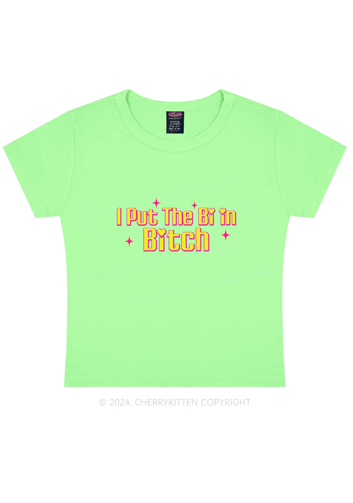 Put The Bi In Bxxch Y2K Baby Tee Cherrykitten