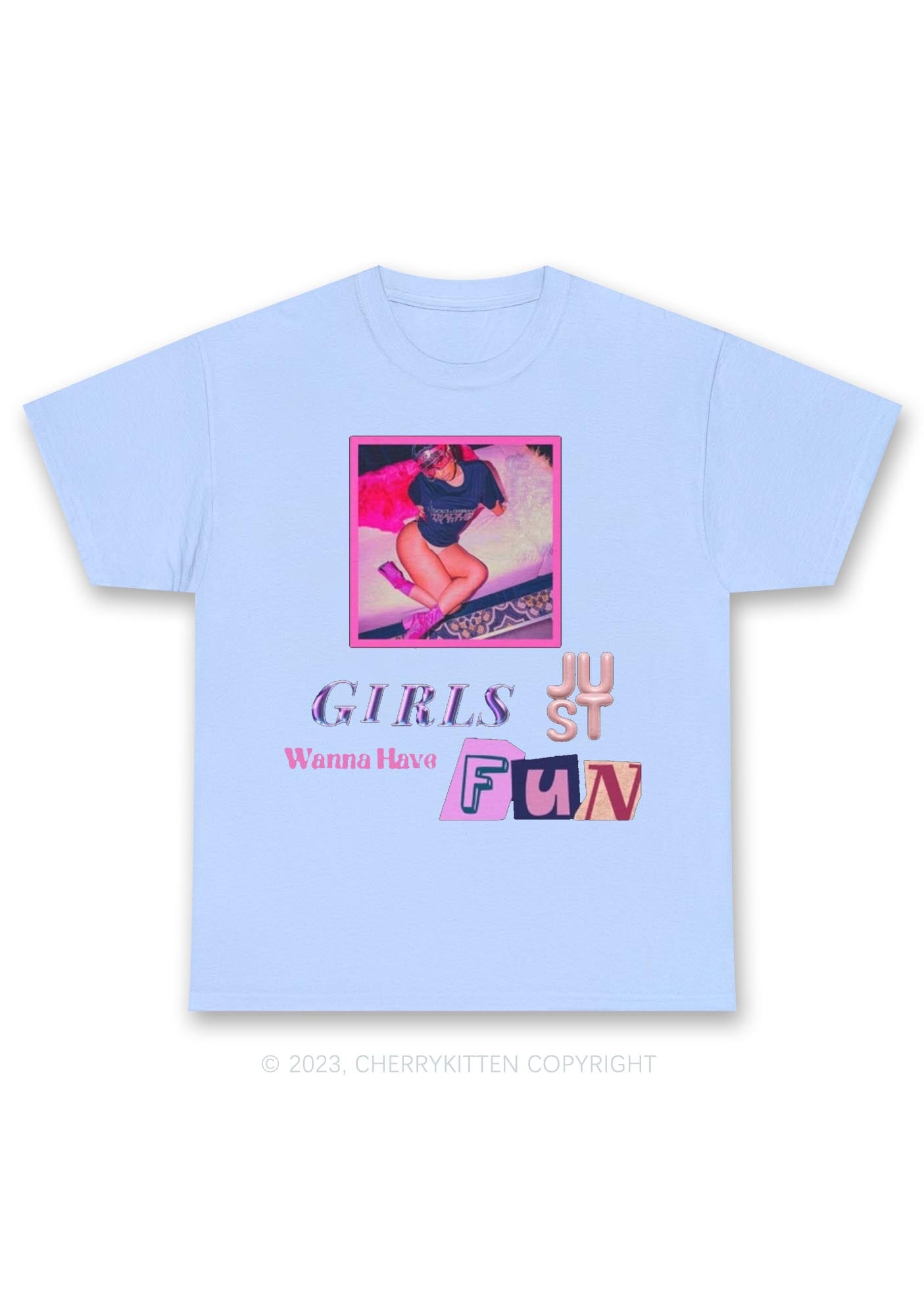 Girls Fun Y2K Chunky Shirt Cherrykitten