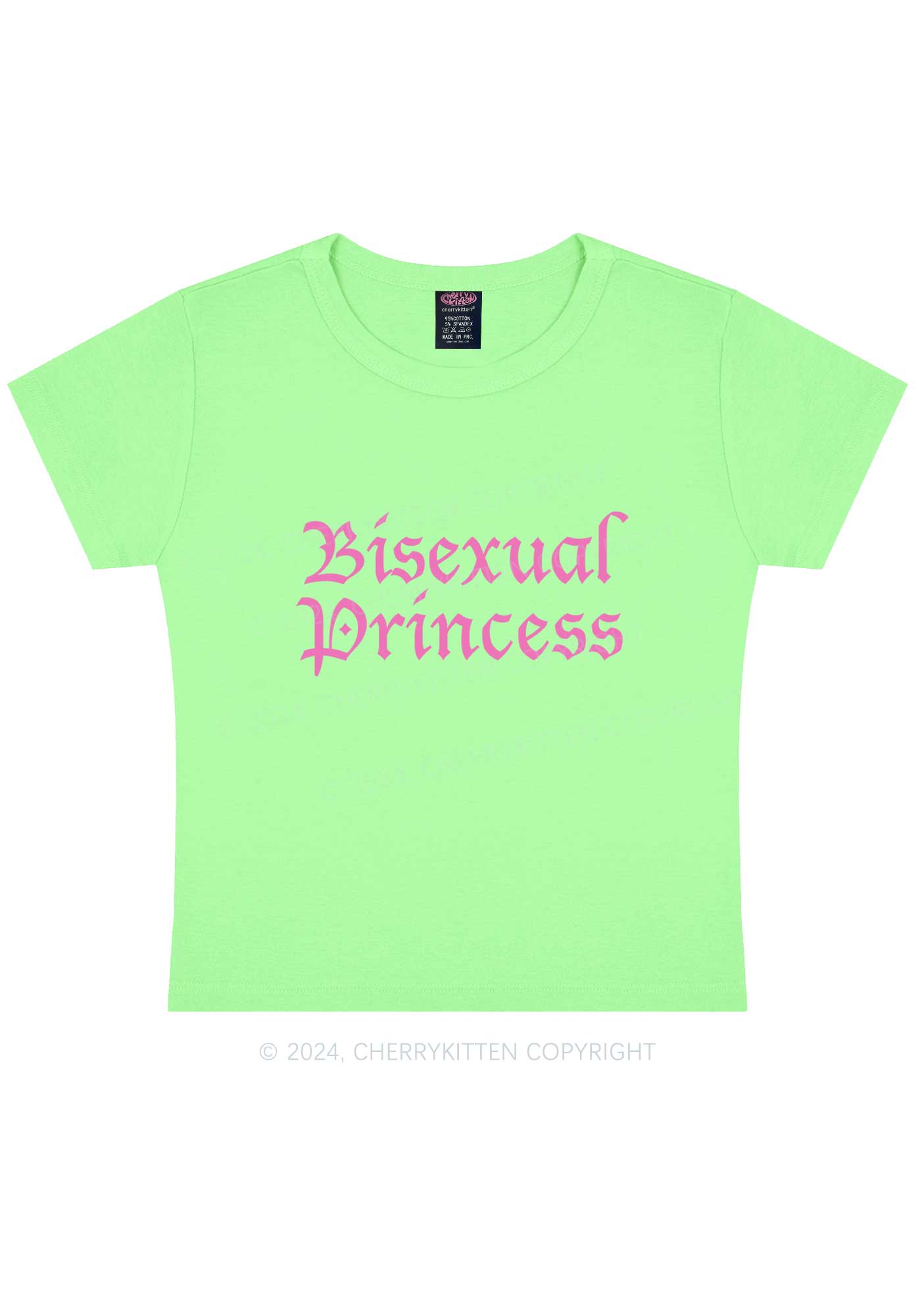 Bisexual Princess Y2K Baby Tee Cherrykitten