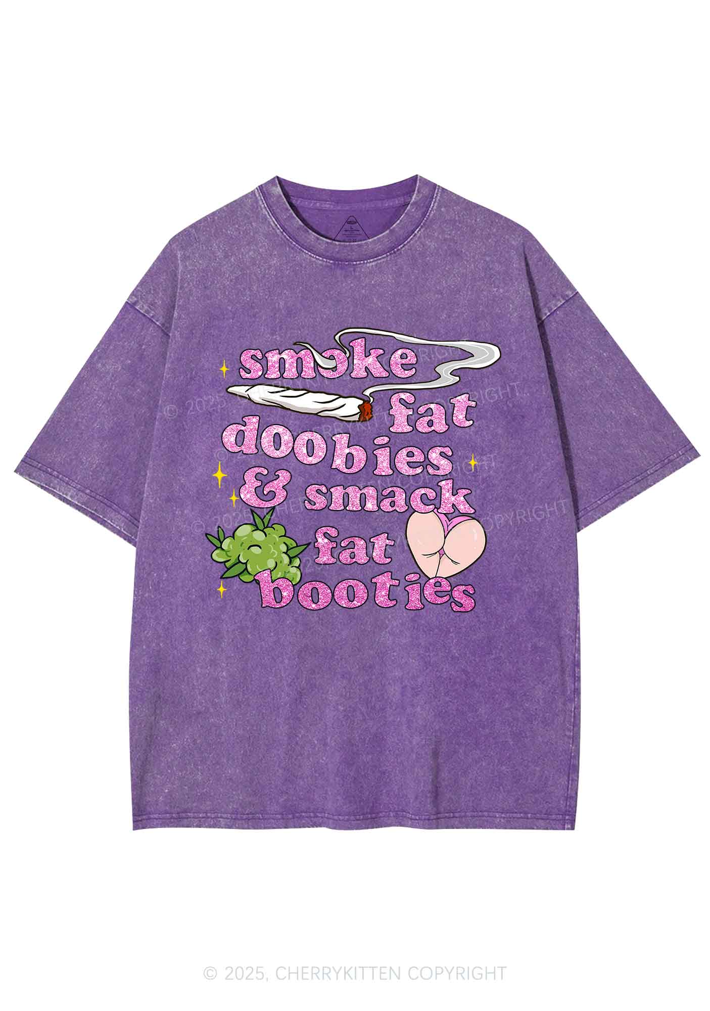 Smoke Fat Dxxbies Y2K Washed Tee Cherrykitten