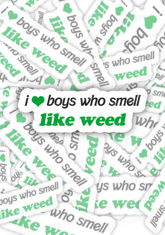 Boys Smell Like Wxxd 1Pc Y2K Sticker Cherrykitten