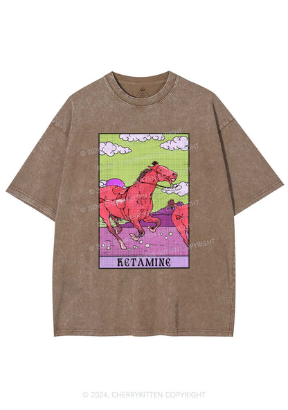 Red Horse Y2K Washed Tee Cherrykitten