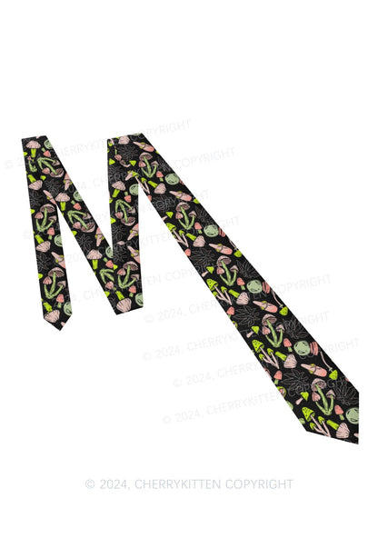 Mushroom Wxxd Y2K Necktie Cherrykitten