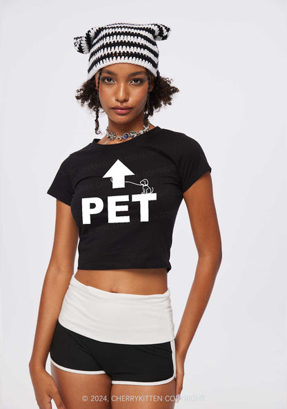 Pet Dog Y2K Baby Tee Cherrykitten